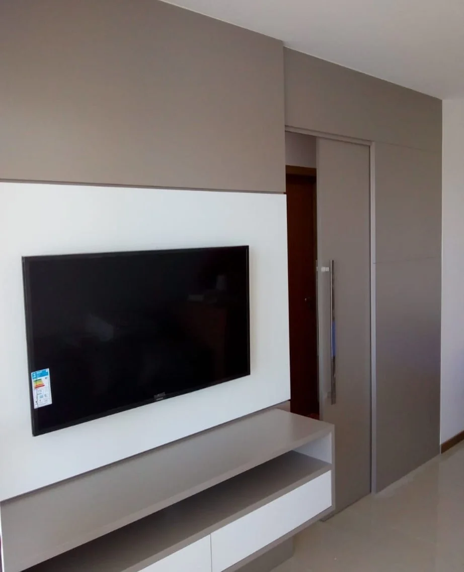 Painel de TV executado pela MB Planejados